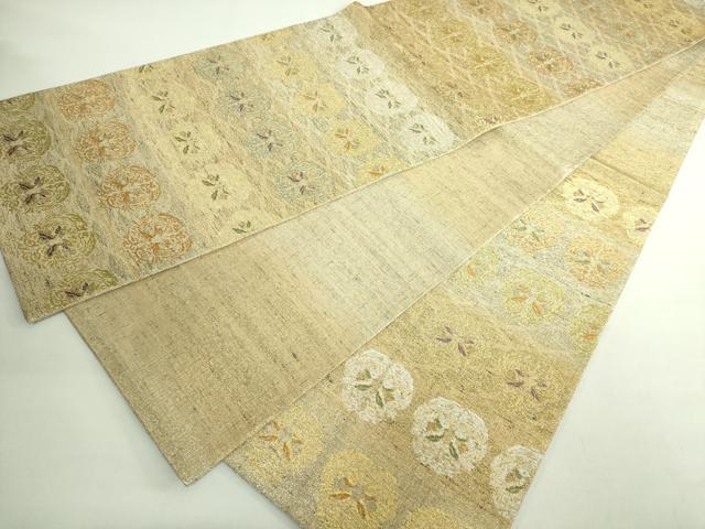 平和屋着物●極上　桝屋高尾　ねん金綴錦　六通柄袋帯　唐織　向鳳凰文　金糸　逸品　DZAB2687kh6