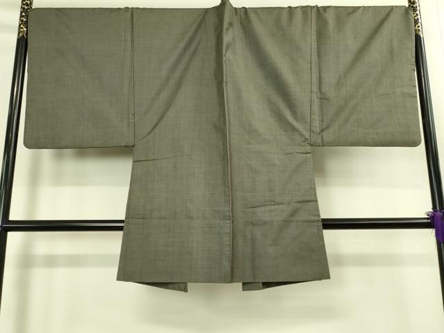 平和屋着物■極上　男性　紬　アンサンブル　キングサイズ　長羽織　100亀甲　総詰め　羽裏・大黒天　逸品　DZAB2701kh6