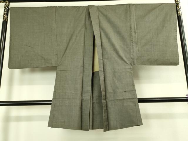 平和屋着物■極上　男性　紬　アンサンブル　キングサイズ　長羽織　100亀甲　総詰め　羽裏・大黒天　逸品　DZAB2701kh6