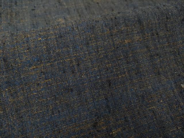 平和屋着物●極上　男性　紬　アンサンブル　濃藍色　逸品　DZAB2702kh6