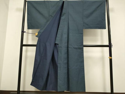 平和屋着物●極上　男性　本場大島紬　アンサンブル　キングサイズ　100亀甲　総詰め　逸品　未使用　DZAB2706kh6
