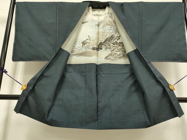 平和屋着物■極上　男性　本場大島紬　アンサンブル　長羽織　100亀甲　総詰め　逸品　未使用　DZAB2711kh6