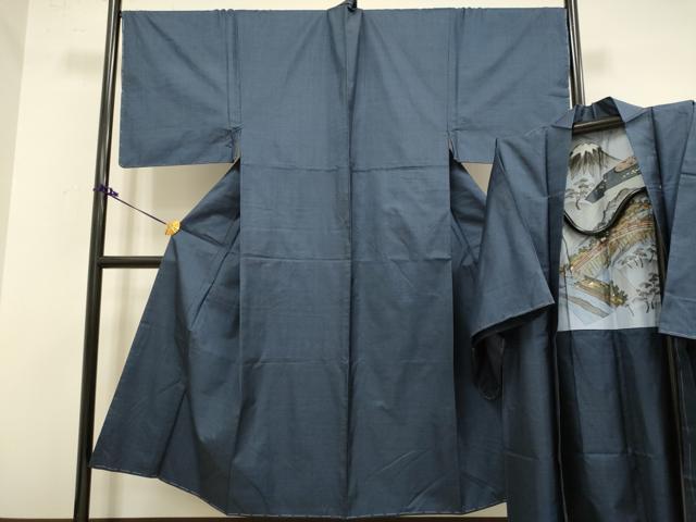 平和屋着物■極上　男性　本場大島紬　アンサンブル　長羽織　100亀甲　総詰め　逸品　未使用　DZAB2715kh6