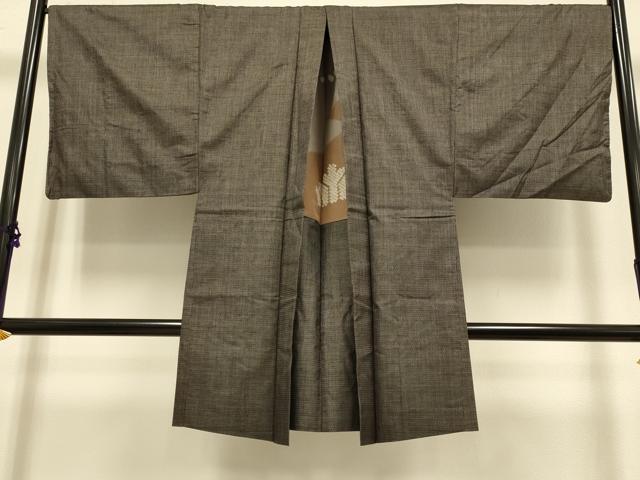 平和屋着物■極上　男性　本場大島紬　アンサンブル　長羽織　100亀甲　総詰め　逸品　DZAB2716kh6
