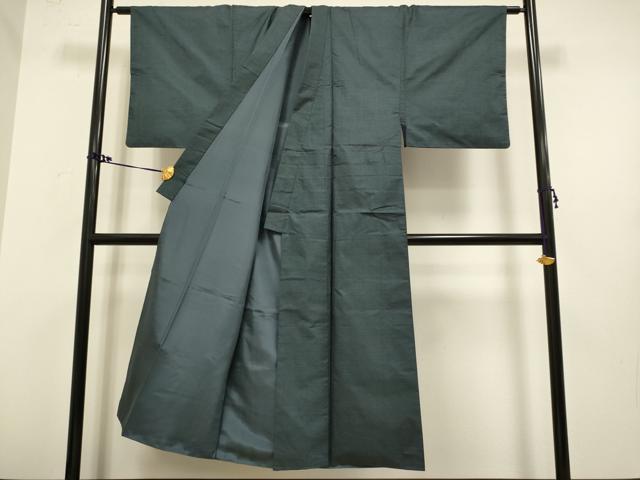 平和屋着物■極上　男性　本場大島紬　アンサンブル　長羽織　100亀甲　総詰め　逸品　DZAB2718kh6