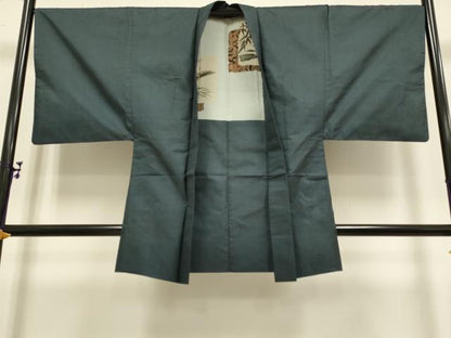 平和屋着物■極上　男性　本場大島紬　アンサンブル　長羽織　100亀甲　総詰め　逸品　DZAB2718kh6