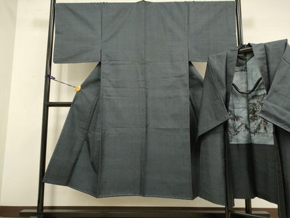 平和屋着物●極上　男性　本場大島紬　アンサンブル　100亀甲　総詰め　逸品　未使用　DZAB2719kh6