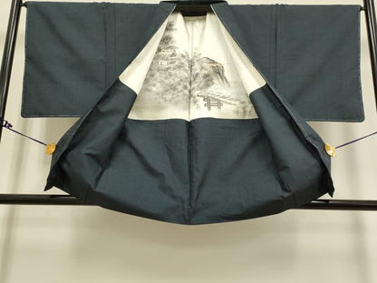 平和屋着物●極上　男性　本場大島紬　アンサンブル　100亀甲　総詰め　逸品　未使用　DZAB2720kh6