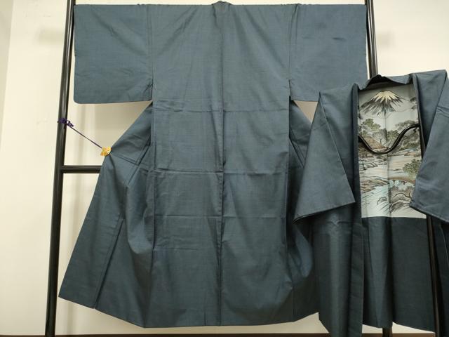 平和屋着物●極上　男性　本場大島紬　アンサンブル　100亀甲　総詰め　逸品　DZAB2721kh6
