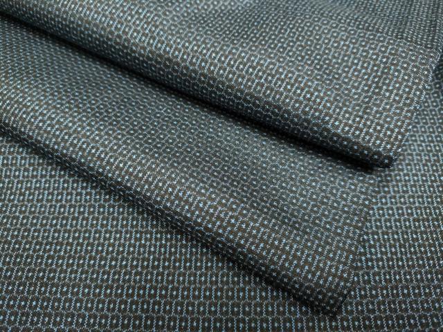 平和屋着物●極上　男性　本場大島紬　アンサンブル　100亀甲　総詰め　逸品　DZAB2721kh6