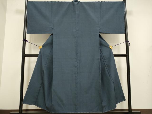 平和屋着物■極上　男性　本塩沢　アンサンブル　キングサイズ　長羽織　110亀甲　総詰め　逸品　未使用　DZAB2722kh6