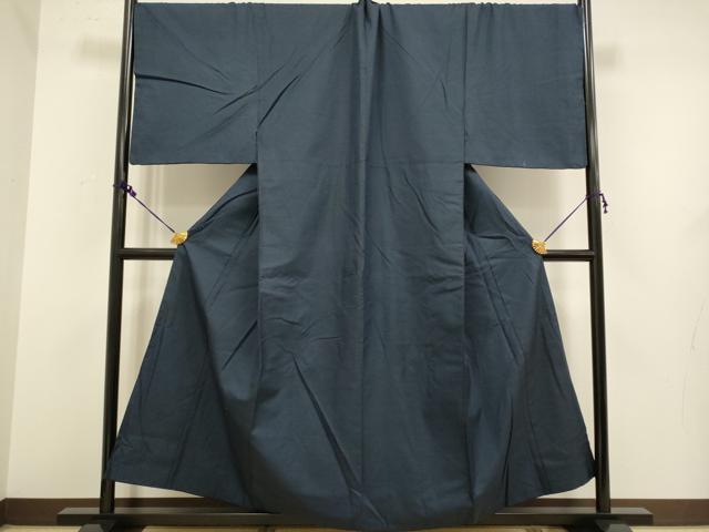 平和屋着物■極上　男性　お召　アンサンブル　キングサイズ　長羽織　亀甲柄　羽裏・虎　逸品　DZAB2723kh6