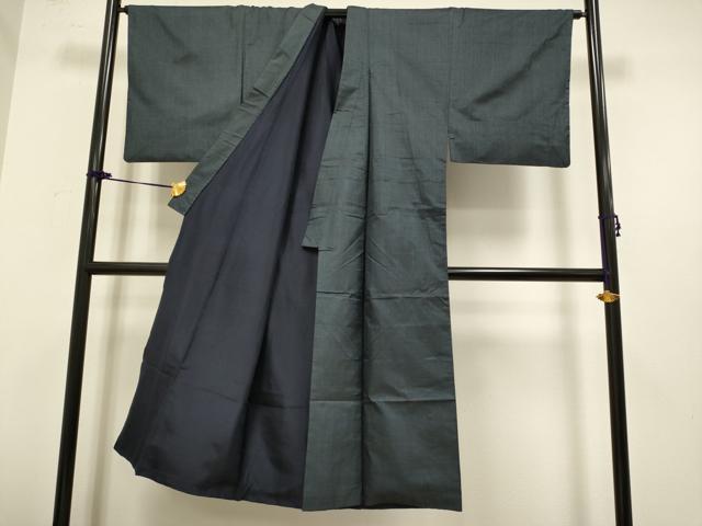 平和屋着物●極上　男性　本場大島紬　アンサンブル　100亀甲　総詰め　羽裏・歌舞伎　逸品　DZAB2724kh6
