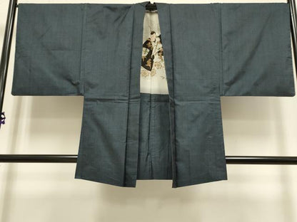 平和屋着物●極上　男性　本場大島紬　アンサンブル　100亀甲　総詰め　羽裏・歌舞伎　逸品　DZAB2724kh6