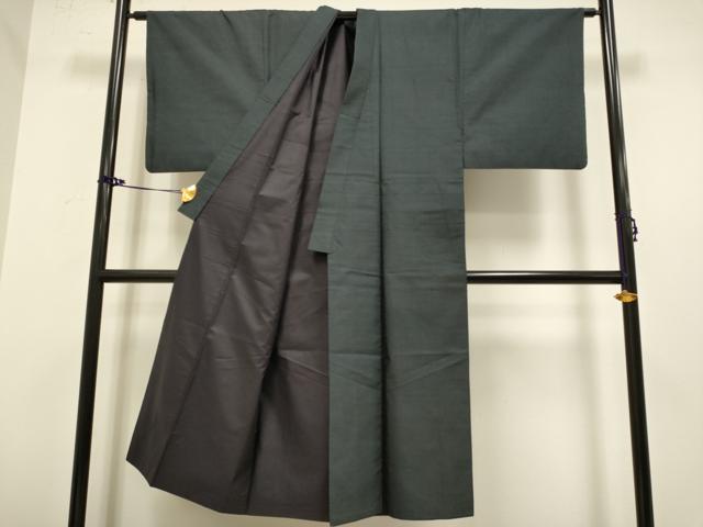 平和屋着物■極上　男性　本場大島紬　アンサンブル　長羽織　100亀甲　総詰め　逸品　DZAB2725kh6