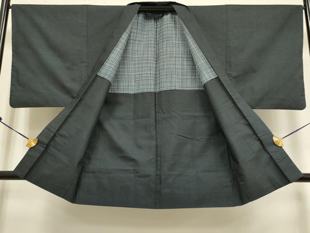 平和屋着物■極上　男性　本場大島紬　アンサンブル　長羽織　100亀甲　総詰め　逸品　DZAB2725kh6