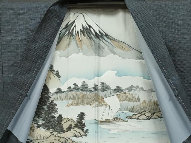 平和屋着物■極上　男性　本場大島紬　アンサンブル　長羽織　100亀甲　総詰め　逸品　未使用　DZAB2726kh6