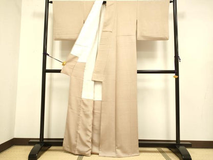 平和屋着物●極上　色無地　柴染色　逸品　DZAB2729kh6