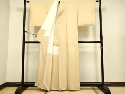 平和屋着物●極上　色無地　淡黄色　逸品　未使用　DZAB2730kh6