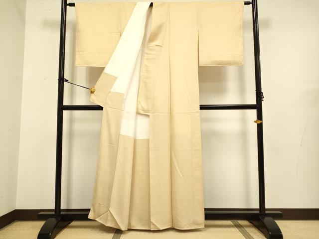 平和屋着物●極上　色無地　淡黄色　逸品　未使用　DZAB2730kh6