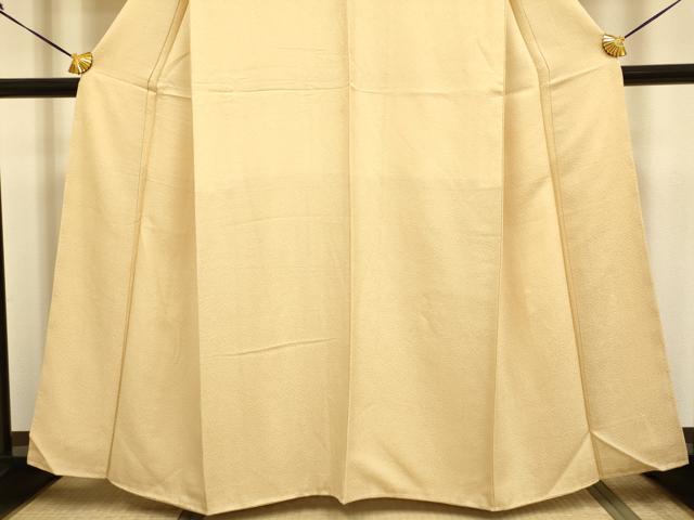 平和屋着物●極上　色無地　淡黄色　逸品　未使用　DZAB2730kh6