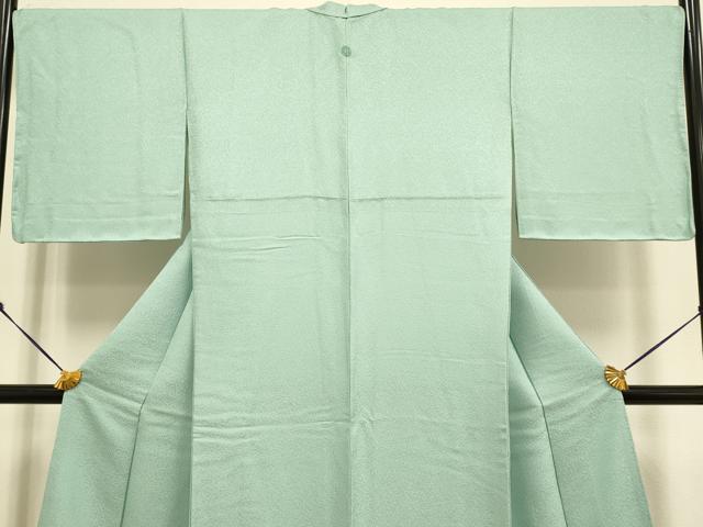 平和屋着物●極上　色無地　錆青磁色　逸品　未使用　DZAB2733kh6