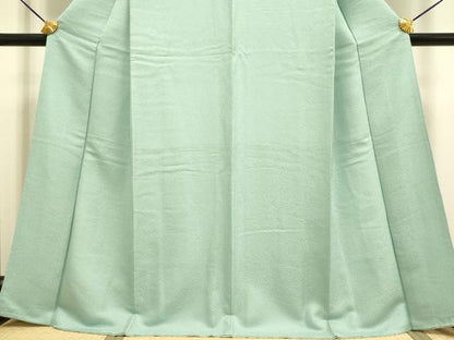 平和屋着物●極上　色無地　錆青磁色　逸品　未使用　DZAB2733kh6