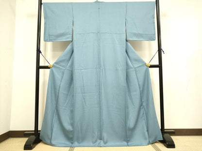 平和屋着物●極上　色無地　鉄御納戸色　逸品　未使用　DZAB2734kh6