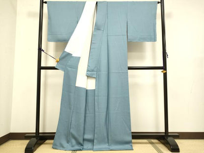 平和屋着物●極上　色無地　鉄御納戸色　逸品　未使用　DZAB2734kh6