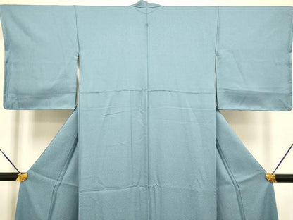 平和屋着物●極上　色無地　鉄御納戸色　逸品　未使用　DZAB2734kh6