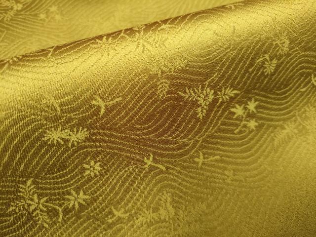 平和屋本店○極上 創業280年 誉田屋源兵衛 新小石丸 色無地 波地平家納