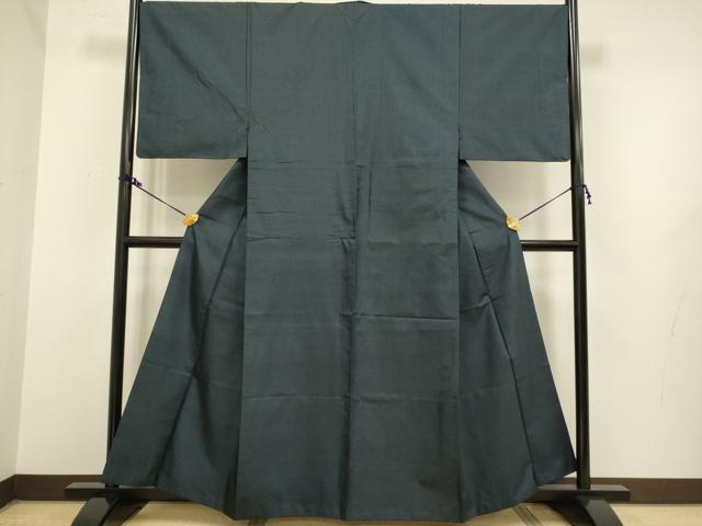 平和屋着物■極上　男性　本場大島紬　アンサンブル　長羽織　100亀甲　総詰め　羽裏・龍　逸品　DZAB2742kh6