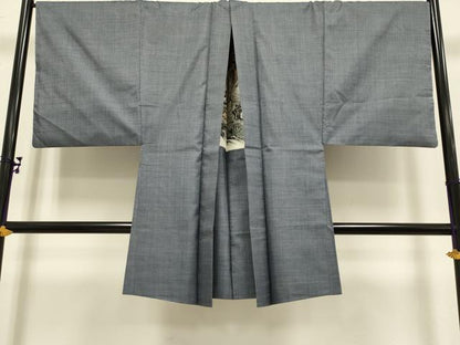 平和屋着物■極上　男性　本場大島紬　アンサンブル　長羽織　羽裏・虎　逸品　DZAB2745kh6