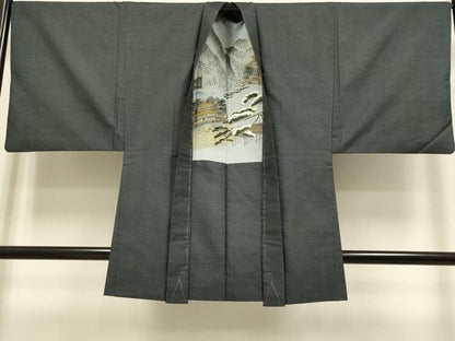 平和屋着物●極上　男性　本場大島紬　アンサンブル　100亀甲　総詰め　逸品　未使用　DZAB2746kh6