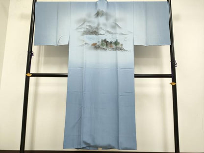 平和屋着物■極上　男性　本場大島紬　アンサンブル キングサイズ 長羽織・長襦袢(袷)セット　100亀甲　総詰め　逸品　未使用　DZAB2748kh6