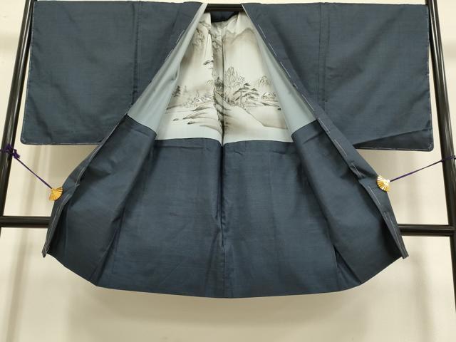 平和屋着物■極上　男性　本場大島紬　アンサンブル　キングサイズ　長羽織　100亀甲　総詰め　証紙付き　逸品　未使用　DZAB2752kh6