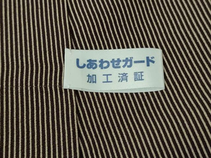 平和屋着物●極上　BANKANわものや　紬　市松文様　たとう紙付き　逸品　DZAB2768kh6