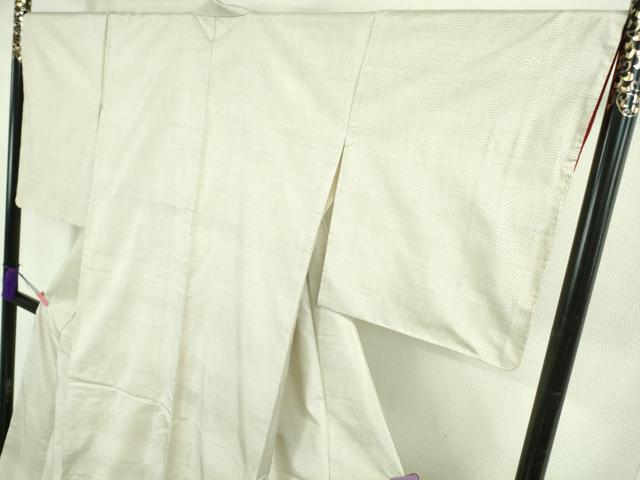 平和屋着物●極上　本場大島紬　白大島　一元絣　逸品　未使用　DZAB2789kh6