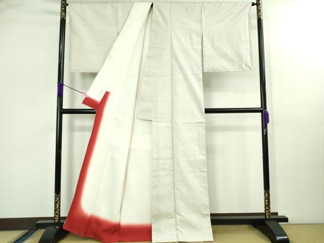 平和屋着物●極上　本場大島紬　白大島　一元絣　逸品　未使用　DZAB2789kh6