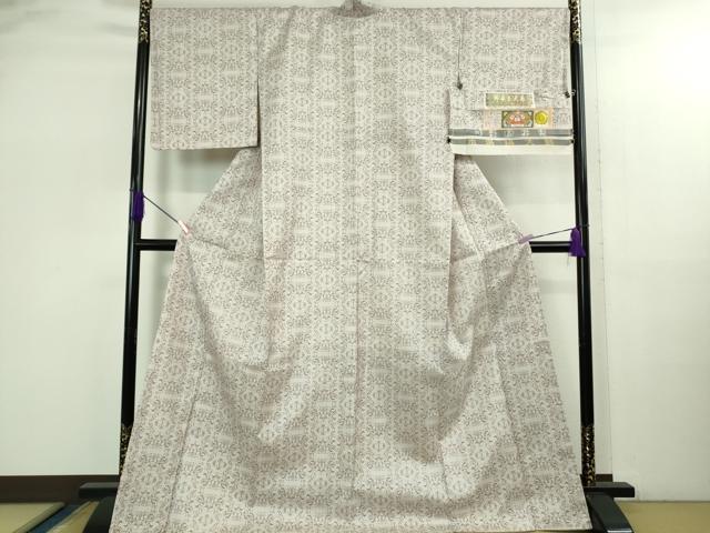 平和屋本店○極上 京都染織メーカー・貴久樹謹製 野蚕糸大島 本場縞