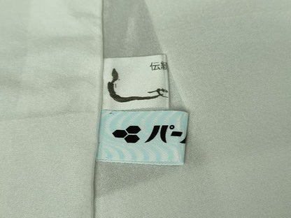 平和屋着物●極上　竹節紋　小紋　お召地　反端付き　逸品　DZAB2793kh6