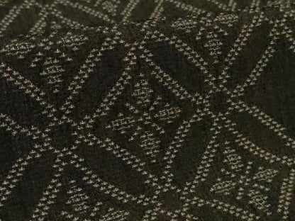 平和屋着物●極上　日本工芸会正会員　林宗平　本塩沢　古代本塩沢　七宝文　黒紅色地　染の近江謹製　証紙付き　逸品　DZAB2802kh6
