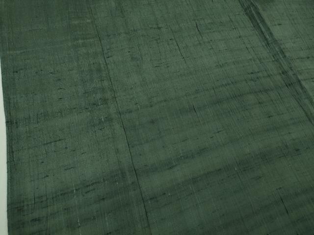 平和屋本店＊極上 夏物 男性 染織の名門 しょうざん 生紬 キングサイズ 色無地 錆鼠色 逸品 DZAB2823kh6