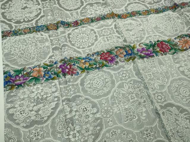 平和屋本店○極上 山岡古都・古都染人 染織美術品 薬墨染 天目