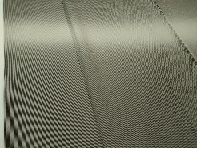 平和屋着物●極上　江戸小紋　訪問着　万筋　黒橡色×灰青色　暈し染め　逸品　DZAB2843kh6