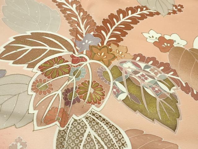 平和屋本店●極上　創業460年・千總　訪問着　駒刺繍　桐花文　虹色地　暈し染め　金彩　三越扱い　逸品　DZAB2844kh6