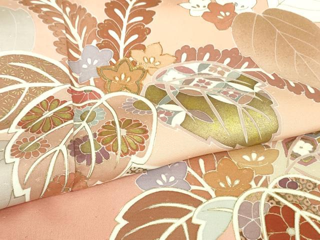 平和屋本店○極上 創業460年・千總 訪問着 駒刺繍 桐花