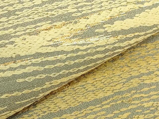 平和屋本店●最高級　龍村平蔵製　太鼓柄　本袋帯　木目錦　金糸　逸品　DZAB2853kh6