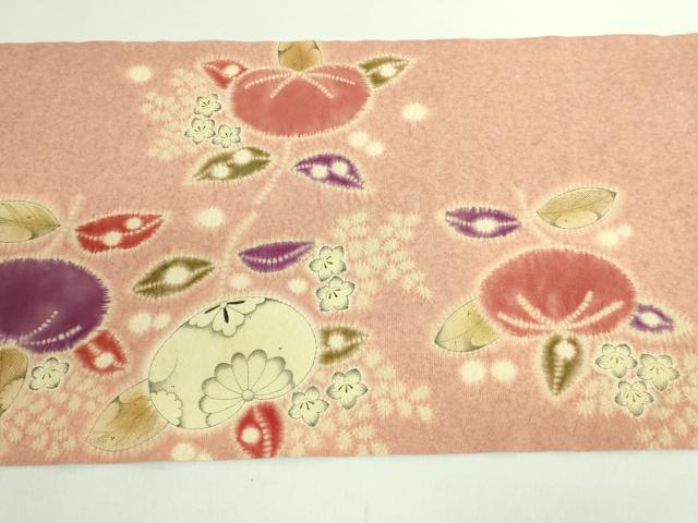 平和屋本店●極上　初代　久保田一竹　太鼓柄袋帯　絞り　橘　逸品　DZAB2858kh6