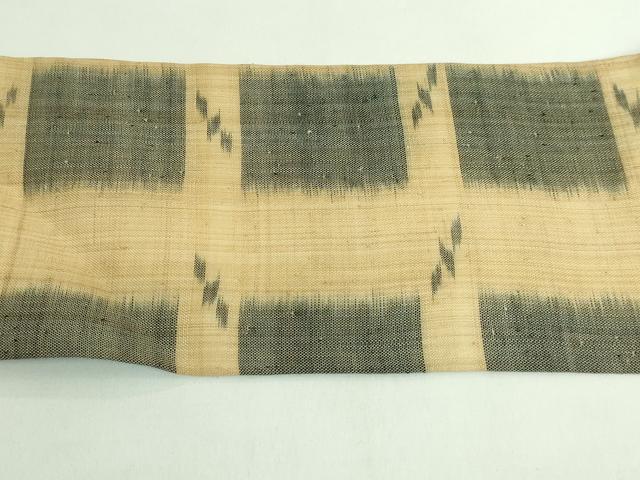 平和屋本店＊極上　夏物　芭蕉布　手積み芭蕉糸100％　九寸名古屋帯　逸品　DZAB2861kh6